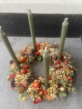 Indlæs billede til gallerivisning Evighed Adventskrans med stagelys
