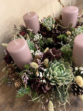 Indlæs billede til gallerivisning DIY Adventskrans bloklys
