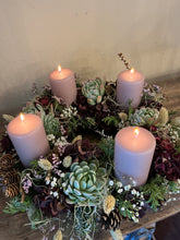 Indlæs billede til gallerivisning DIY Adventskrans bloklys
