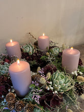 Indlæs billede til gallerivisning DIY Adventskrans bloklys
